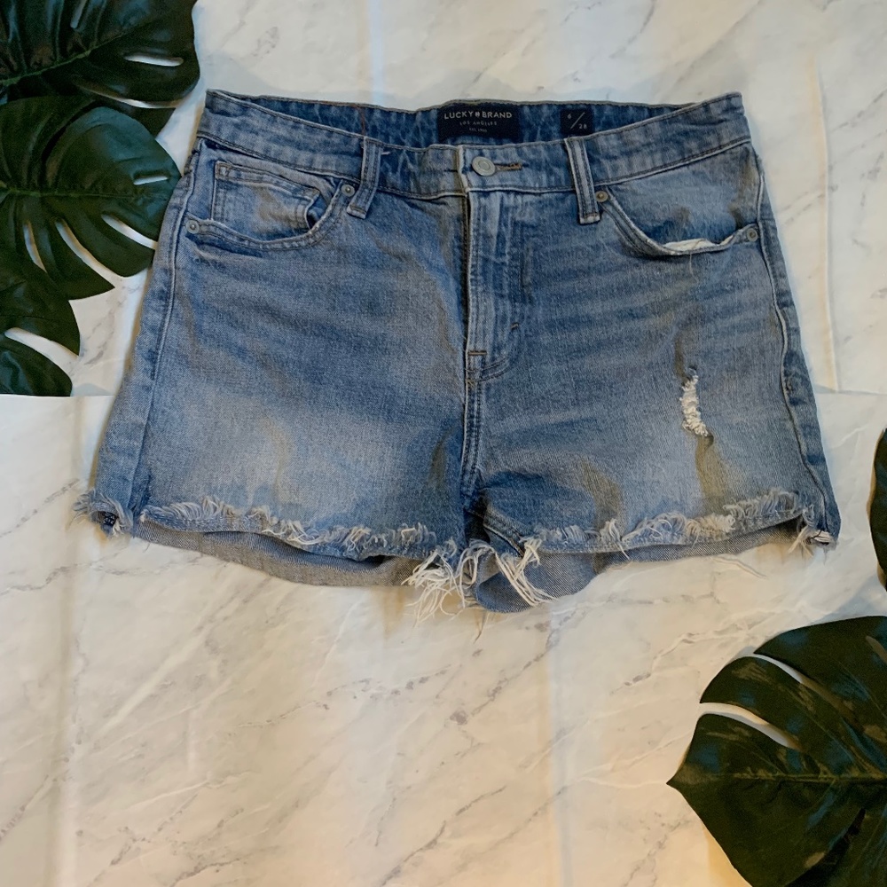 Lucky Brand Cut Off Jean Shorts Sz 6
